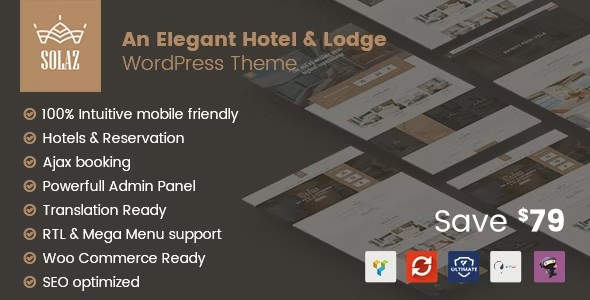 Solaz – Hotel & Lodge WordPress Theme