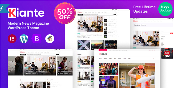 Kiante – Newspaper Magazine WordPress Theme
