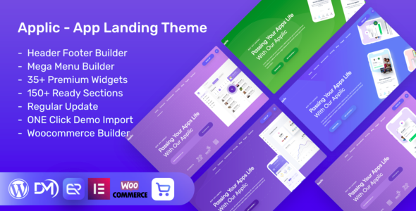 Applic App Landing WordPres Theme