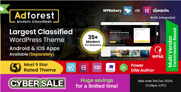 AdForest – Classified Ads WordPress Theme