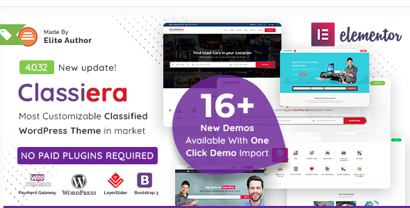 Classiera – Classified Ads WordPress Theme