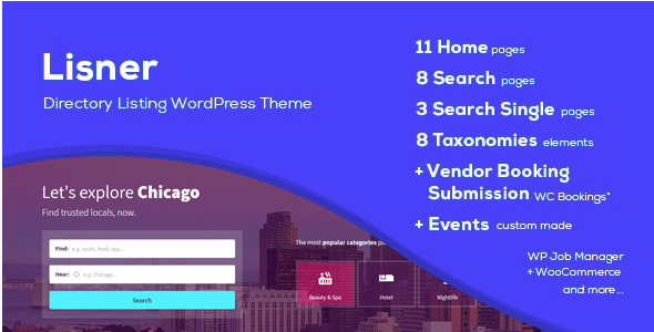 Lisner – Directory Listing WordPress Theme