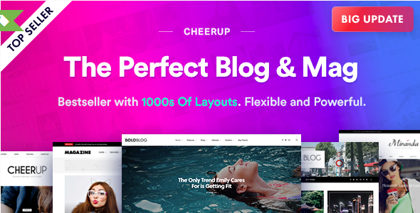 CheerUp – Blog & Magazine for WordPress