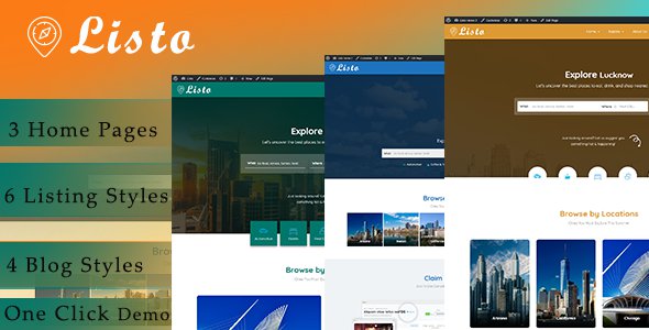 Listo – Directory Listing WordPress Theme