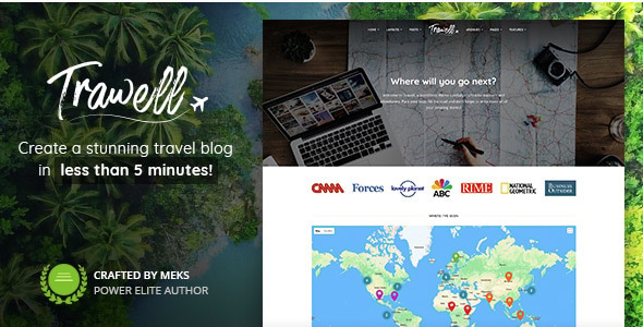 Trawell – Travel Blog WordPress Theme