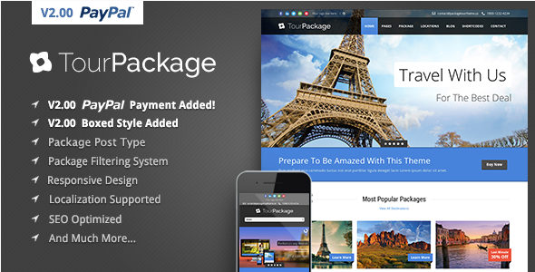 Tour Package – WordPress Travel/Tour Theme