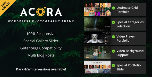 Acora – Photography WordPress Theme