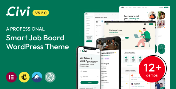 Civi – Job Board WordPress Theme