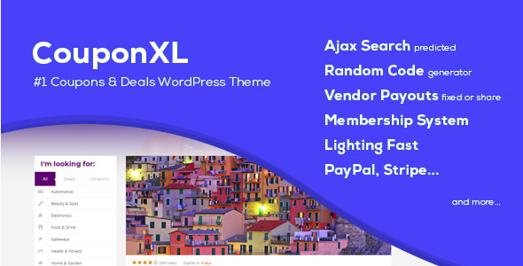 CouponXL – Coupons, Deals & Discounts WP Theme