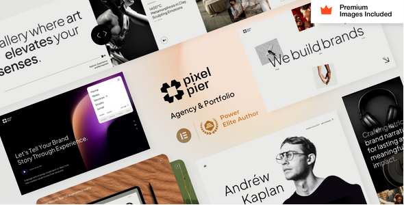Pixelpiernyc – Portfolio  Agency WordPress Theme
