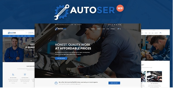 Autoser – Car Repair and Auto Service WordPress Theme