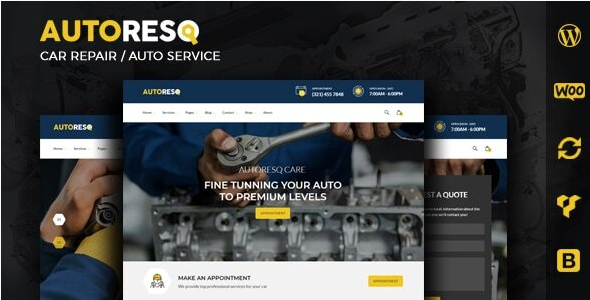 Autoresq – Car Repair WordPress Theme