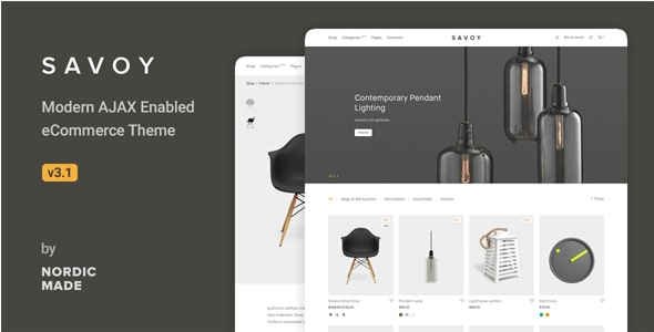 Savoy – Minimalist AJAX WooCommerce Theme